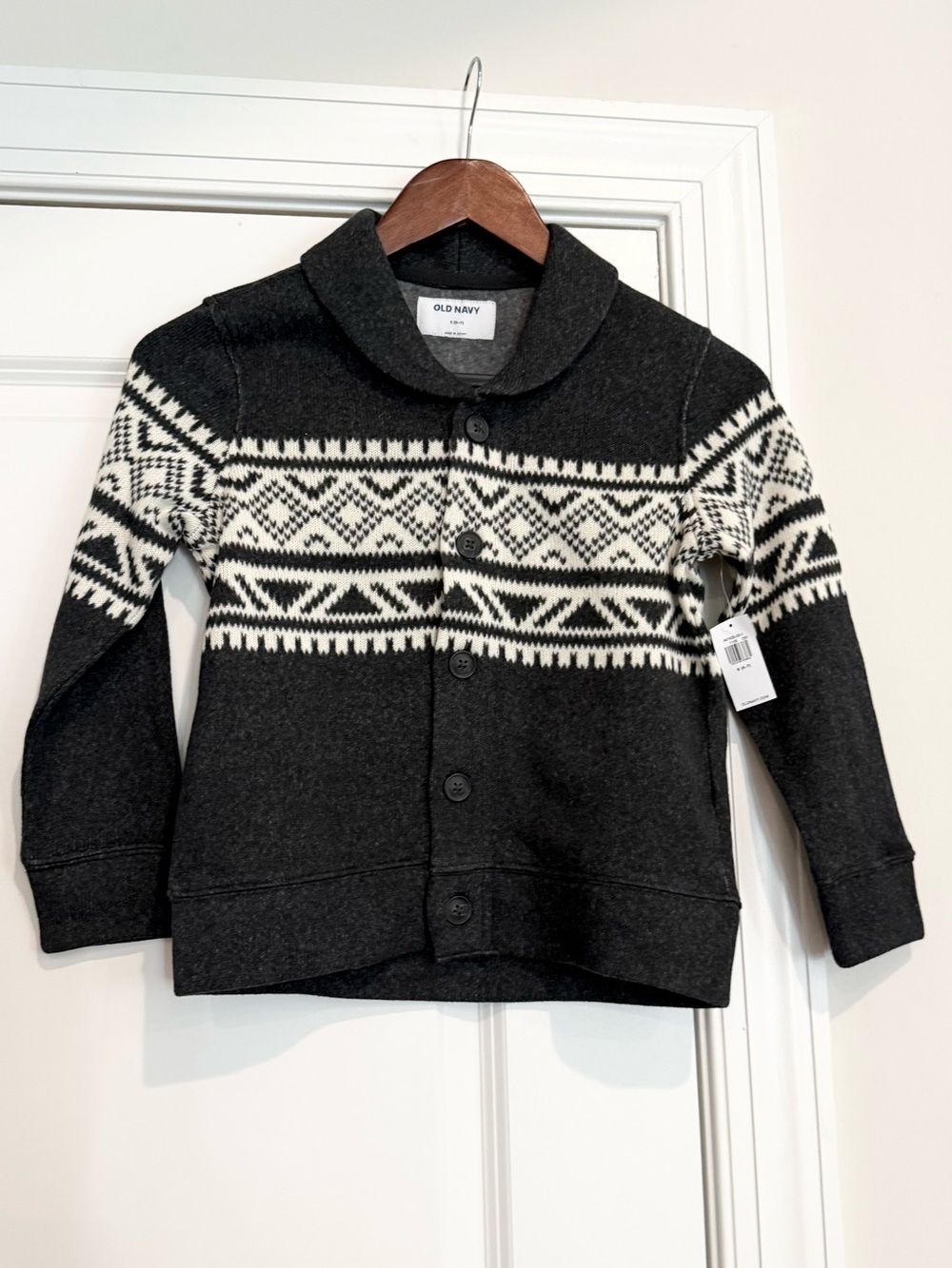 NWT Old Navy Fair Isle Knit Cardigan l